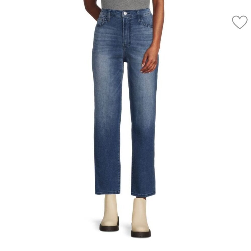 Hudson Womens NOA High Rise, Straight Cropped, Light Blue Jeans Size 30‎